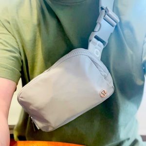 lululemon silver gray everywhere belt bag - like NEW!